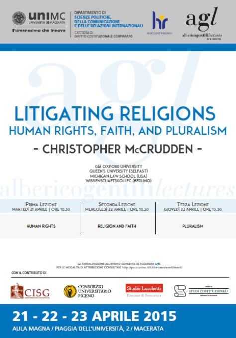 AGLECTURES. Litigating Religions. Human Rights, Faith, and Pluralism