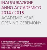 Opening Ceremony of the Academic Year 2014/2015