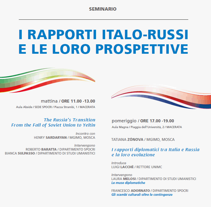Seminar: Italian-Russian relations and their prospects