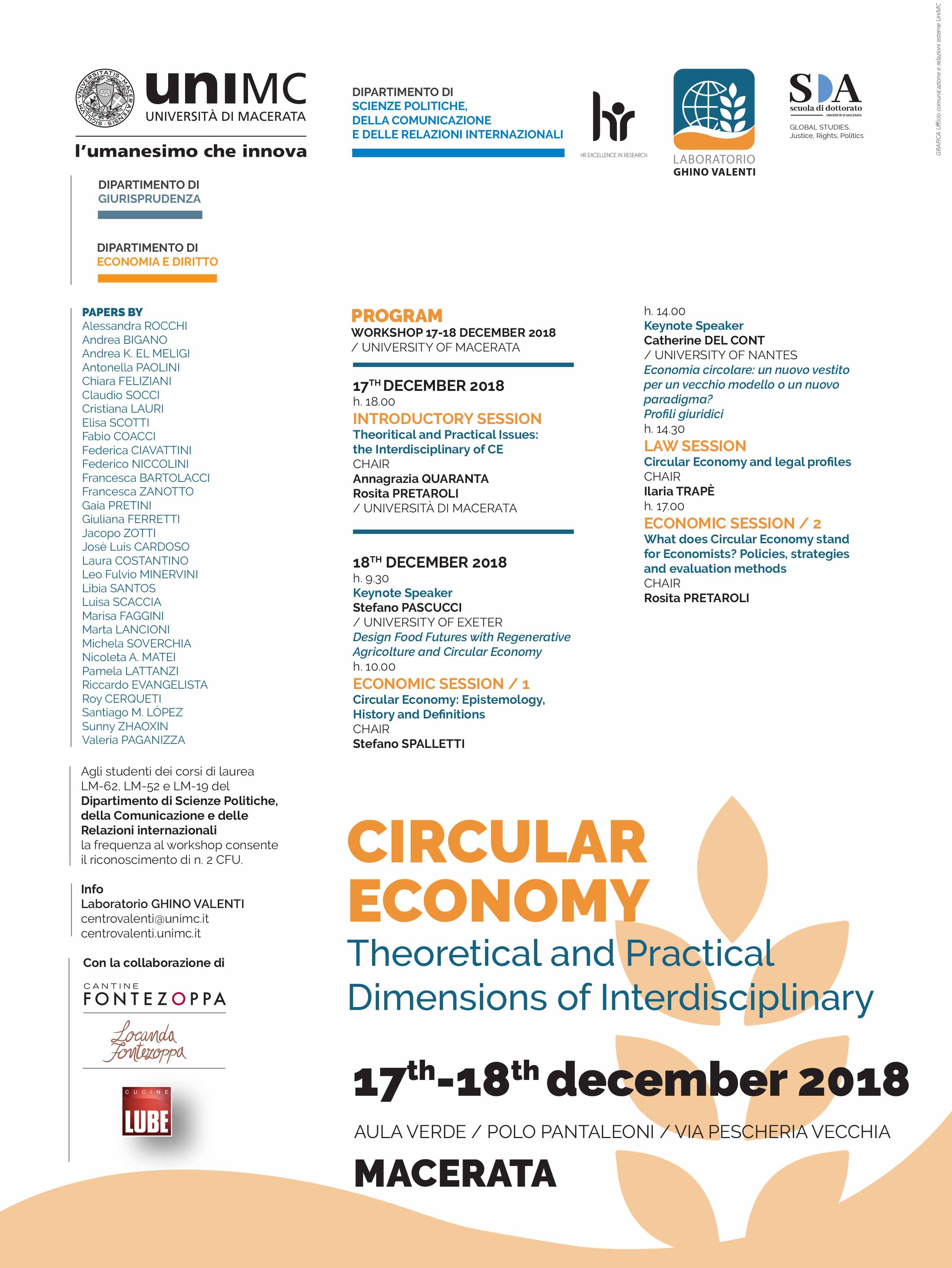 SEMINARS | "Circular Economy. Theoretical and Practical Dimensions of Interdisciplinarity"