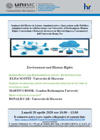 Webinar: Environment and Human Rights